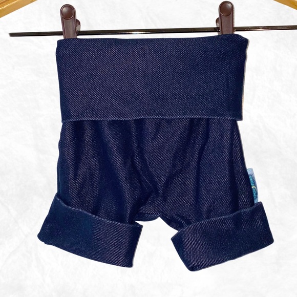 3 for $19 Ella Bella Luna Maxaloones Faux Jean Shorts Bumpants 6m- 3t EUC - Picture 1 of 7